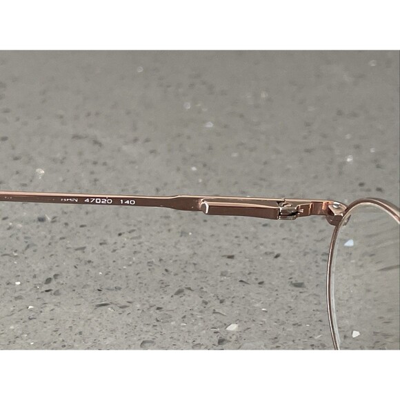 GUESS EYEGLASSES FRAMES ONLY BRN 47-20 140 gold round full rim main image 10